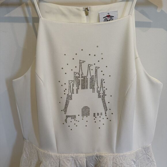 Disney Parks The Dress Shop Fantasyland White Castle Dress Womens Small Party - Picture 2 of 13